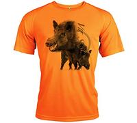 t-Shirt Sport Chasse Motif Sanglier [avec Texte Personnalisable]