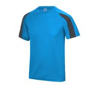 T-shirt sport contraste Just Cool, manches courtes, pour homme (S-2XL) (RW685)