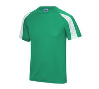 T-shirt sport contraste Just Cool, manches courtes, pour homme (S-2XL) (RW685)