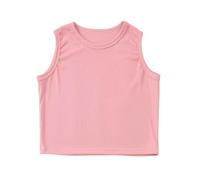 T-Shirt Sport, DéBardeurs Enfant DéBardeurs De Sport CôTeléS à Col Montant Hauts Courts pour La Gym Et Le Yoga