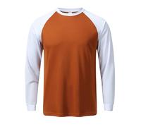 T Shirt Sport Homme à Manches Longues, Haut Grande Taille Homme Color-Block Extensible Respirant Et à SéChage Rapide Top DéContracté Ample Pullover pour D'EntraîNement Musculaire La Course à Pied