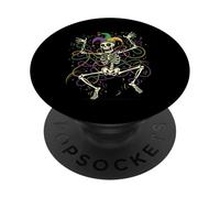 T-Shirt Squelette drôle Mardi Gras Danse Sauvage Carnaval PopSockets PopGrip Adhésif