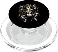 T-Shirt Squelette drôle Mardi Gras Danse Sauvage Carnaval PopSockets PopGrip pour MagSafe
