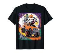 T-Shirt Squelette Zombie Vampire Monstre Camion Halloween T-Shirt