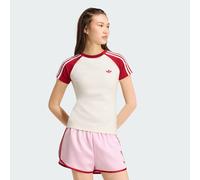 ADIDAS ORIGINALS T-shirt 'Sst' rouge feu / blanc, Taille S