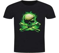 T Shirt St Patrick's Day Pirate Men's Tee Black XL