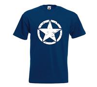 T-Shirt - Star de l'armée des États-Unis - Bleu Marine - XL - imprimé avec Motif - été - Chemise Amusante - Sport - Loisirs
