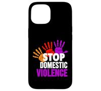 T-Shirt Stop pour Violence Domestique - Conscience de la Violence Domestique Coque pour iPhone 15