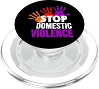 T-Shirt Stop pour Violence Domestique - Conscience de la Violence Domestique PopSockets PopGrip pour MagSafe