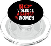 T-Shirt Stop Violence Against Femme PopSockets PopGrip pour MagSafe