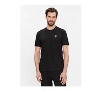 T-shirt stretch - EA7 - Homme - Noir - Manches courtes - Logo écusson XL