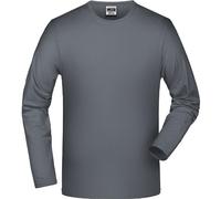 T-Shirt Stretch Homme Manches Longues - Jn056 - Gris Moyen