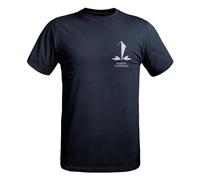 T-Shirt Strong Logos Marine Nationale Bleu Marine