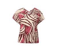 T-shirt structurÃ© Ã col en V et coupe dÃ©contractÃ©e femme s.Oliver Rose 38