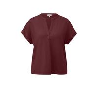 T-shirt structurÃ© Ã col V et coupe dÃ©contractÃ©e col rond coupÃ© ample grenade femme s.Oliver Rouge 42