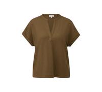 T-shirt structurÃ© Ã col V femme s.Oliver Marron 48