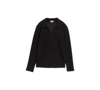 T-shirt structurÃ© col polo femme Tom Tailor Ottoman Noir S
