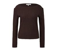 T-shirt structurÃ©e Ã manches longues et col montant lÃ©ger femme COMMA Marron 42