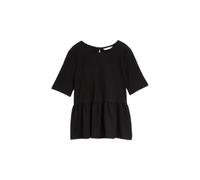 T-shirt structurÃ© pÃ©plum femme Tom Tailor Denim Noir XS