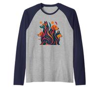 T-Shirt Style moderniste des années 50-60 avec Chiens Manche Raglan