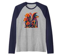 T-Shirt Style moderniste des années 50-60 avec Chiens Manche Raglan