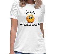 T-Shirt suis Un Amour Humour Homme Femme Unisexe Message drôle. Idée Cadeau Original pour Ami Collègue pour Anniversaire Noël St Valentin Tee-Shirt Taille (as4, Alpha, 3X_l, Regular, Regular, 3XL)