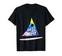 T-shirt Sunfish Sailboat Sail Away Sailing Rainbow T-Shirt