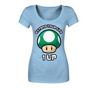 T-Shirt 'Super Mario Bros' - Extend your Life - Femme - bleu - Taille L