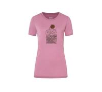 T-shirt SUPER.NATURAL W PREIKESTOLEN CLIFFS TEE (Orchid/Canteen/Copper) Femme L