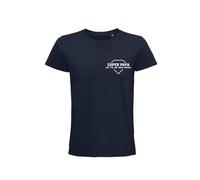 T-Shirt « Super Papa » Inscription Avant - Le pour Un Papa (FR/ES, Alpha/Lettres, XS, Taille Normale, Taille Normale, Bleu)