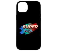 T-Shirt Super Paul avec nom Amusant Pauls Coque pour iPhone 14 Plus
