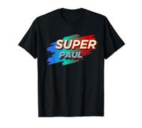T-Shirt Super Paul avec nom Amusant Pauls T-Shirt