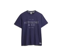 Superdry T-shirt 1954 Company Relaxed Fit manches courtes Bleu S Homme