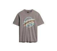 T-shirt Superdry 70s Rock Graphic Band Gris M