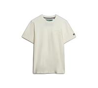 Superdry Athletic Emboss Relaxed Fit Short Sleeve T-shirt Beige M Homme