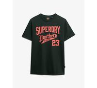 Superdry & Co T-Shirt vert foncé / rouge clair, Taille S
