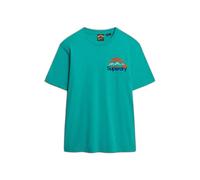 Superdry T-shirt Great Outdoors Homme – bleu/turquoise/bleu cyan/orange – Taille M