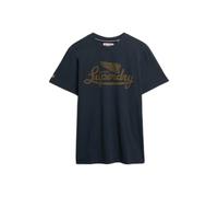 Superdry T-shirt Heritage Brand Relaxed Fit manches courtes Bleu Taille M Homme