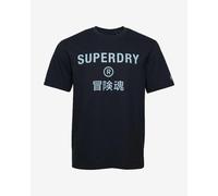 T-shirt Superdry Code Core Sport manche courte bleu foncé - S