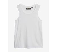 T-shirt Superdry col en V blanc pur femme. - XS