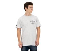 T-shirt - SUPERDRY - Corporate Logo - Gris - Coupe Regular - Manches Courtes S
