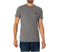 T-Shirt - SUPERDRY - EMB - Homme - Gris - 100% Coton Bio S