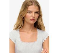 T-shirt Superdry Essential à col carré et manches courtes 100% coton