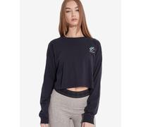 T-shirt Superdry Essential Crop manche longue bleu marine femme - M