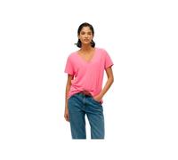 T shirt Superdry Femme Slub Embroidered Rose Coton XS