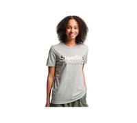 T shirt Superdry Femme Vintage Venue Interest Gris Coton M