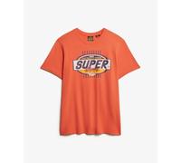 Superdry T-shirt homme Gasoline Graphic Relaxed manches courtes Orange M