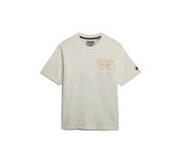 Superdry T-shirt Heritage Biker – coupe loose manches courtes – Blanc S Homme
