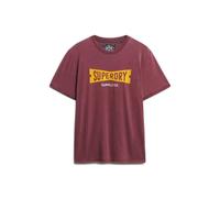 Superdry Heritage Tab Loose Fit Short Sleeve T-shirt Violet XL Homme
