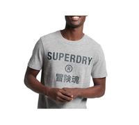 T shirt Superdry Homme Vintage Corporation Logo Marl Gris Coton S